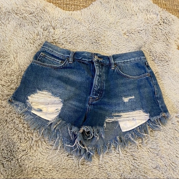 We the free Jean shorts distressed 27 free people - Picture 1 of 5